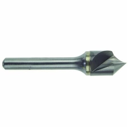Morse Countersink, Series 5752, 14 Body Dia, 2 Overall Length, Round Shank, 14 Shank Dia, 1 Flutes,  56121